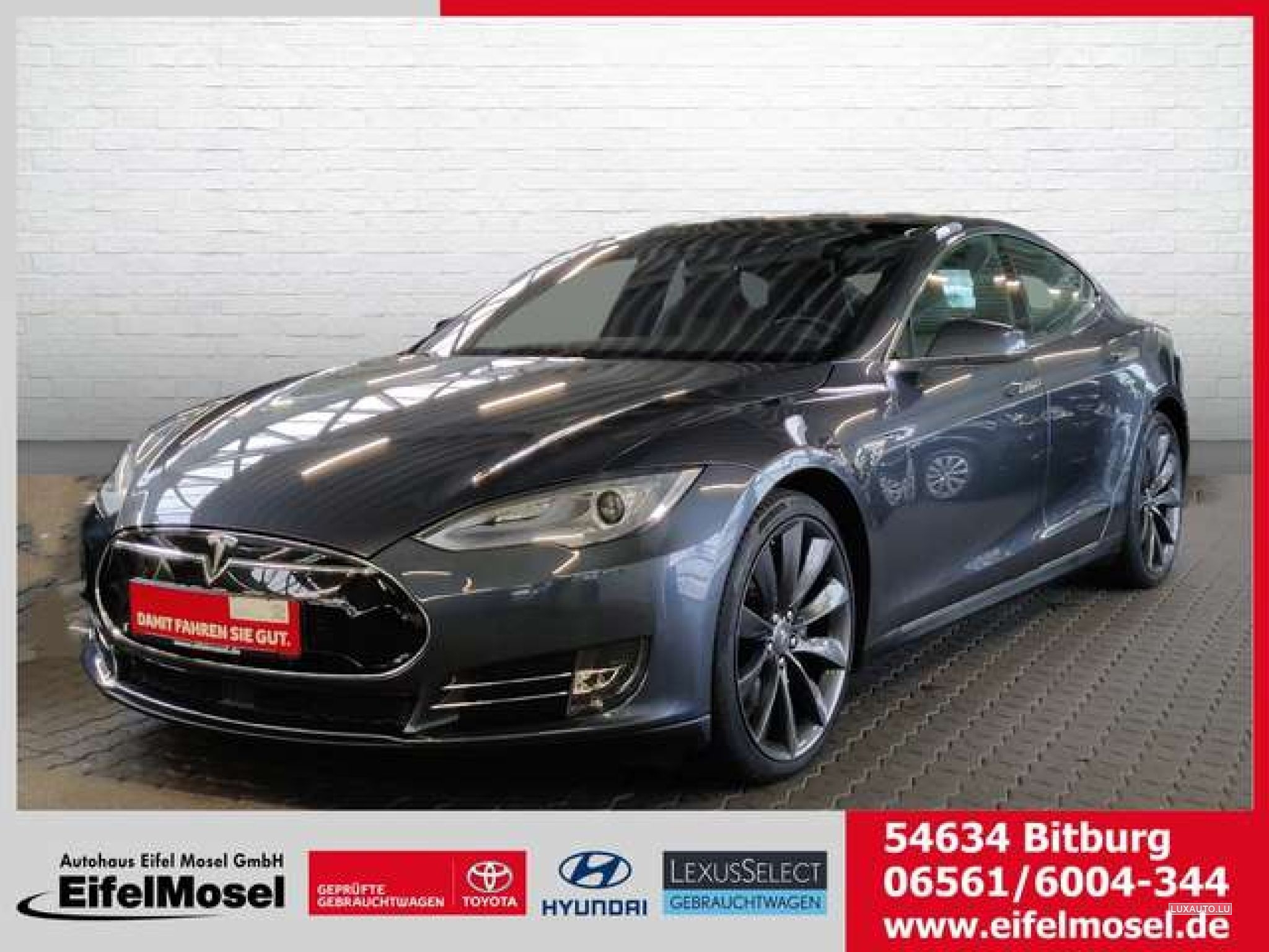 Tesla Model S Dual 85 Kwh Supercharger Xenon Lm Elsitz Navi 2Xkl Gris d