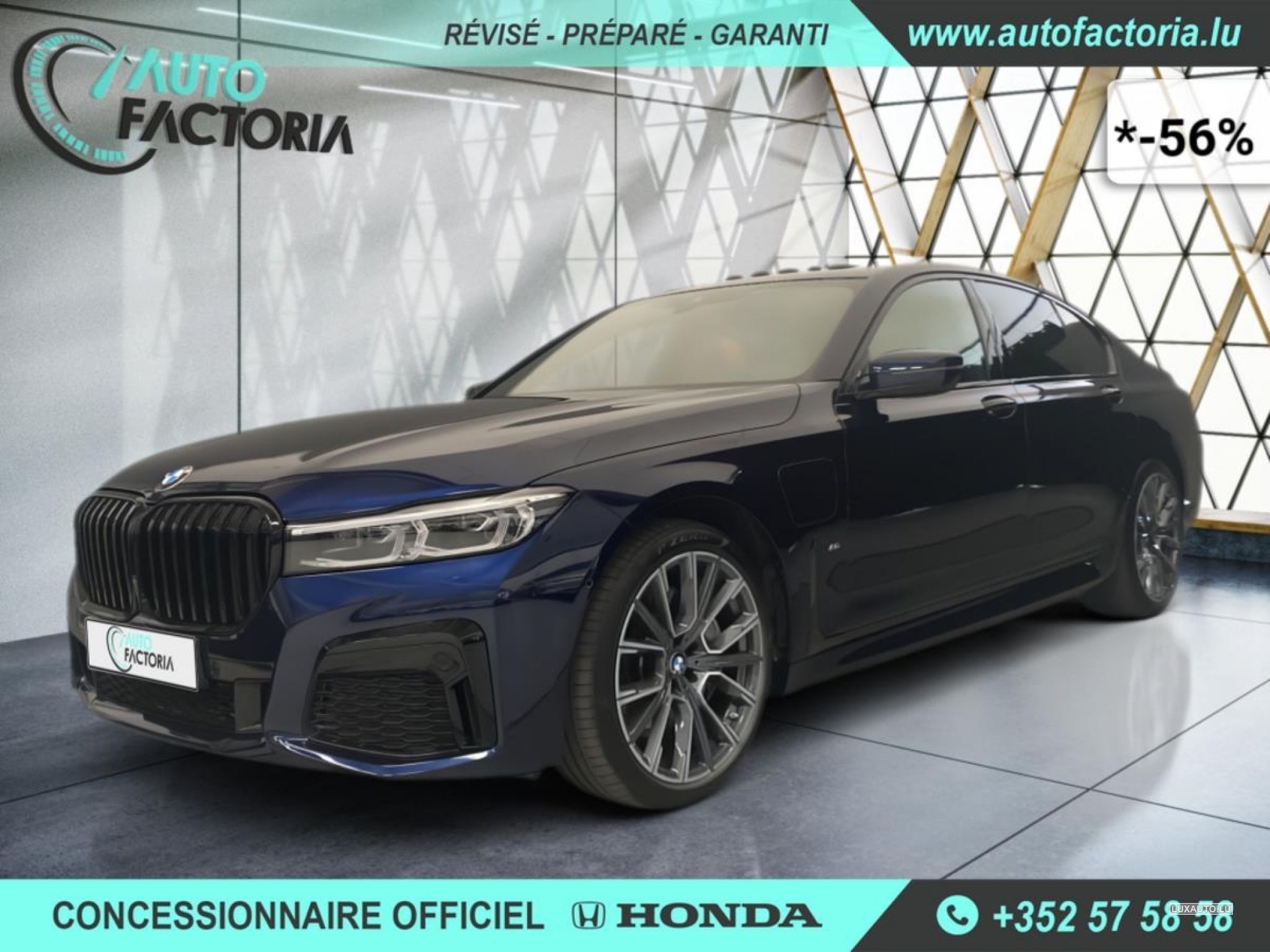 BMW 745 -56% 745E Hyb 394cv BVA8 M Sport+T.PANO+Options