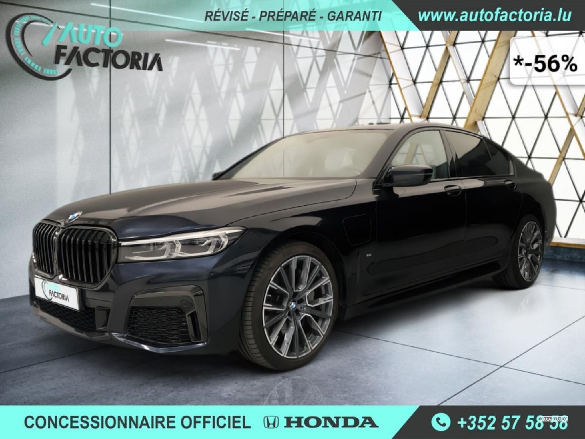 BMW 745 -56% 745E Hyb 394cv BVA8 M Sport+T.PANO+Options