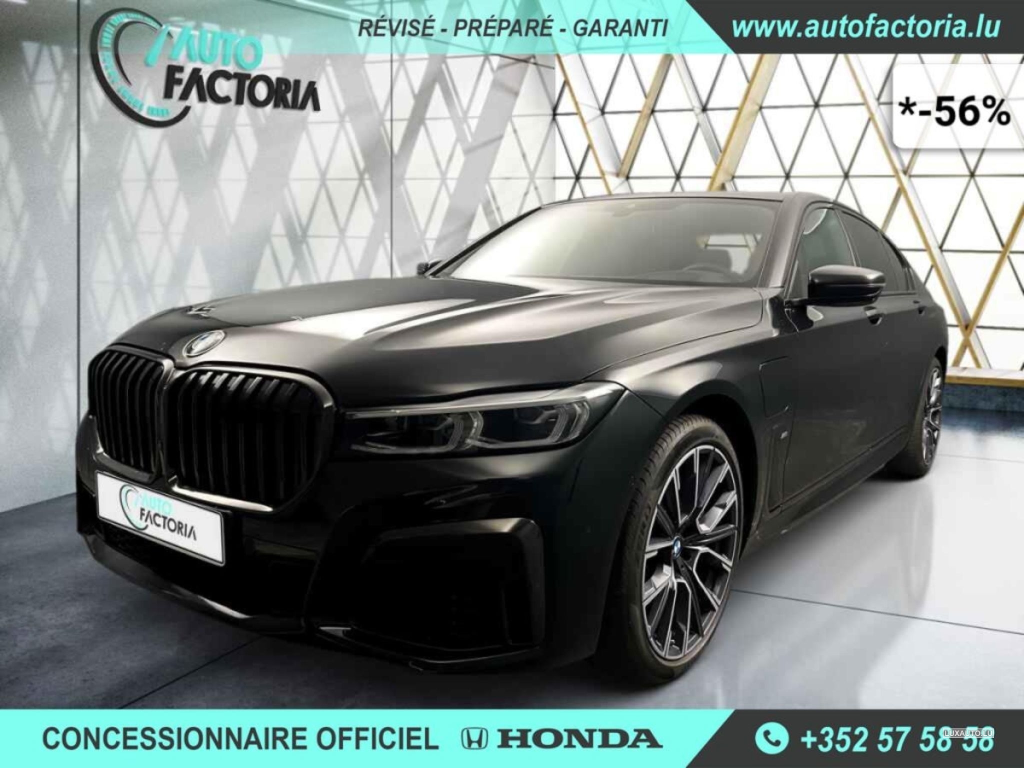 BMW 745 -56% 745E Hyb 394cv BVA8 M Sport+T.PANO+Options