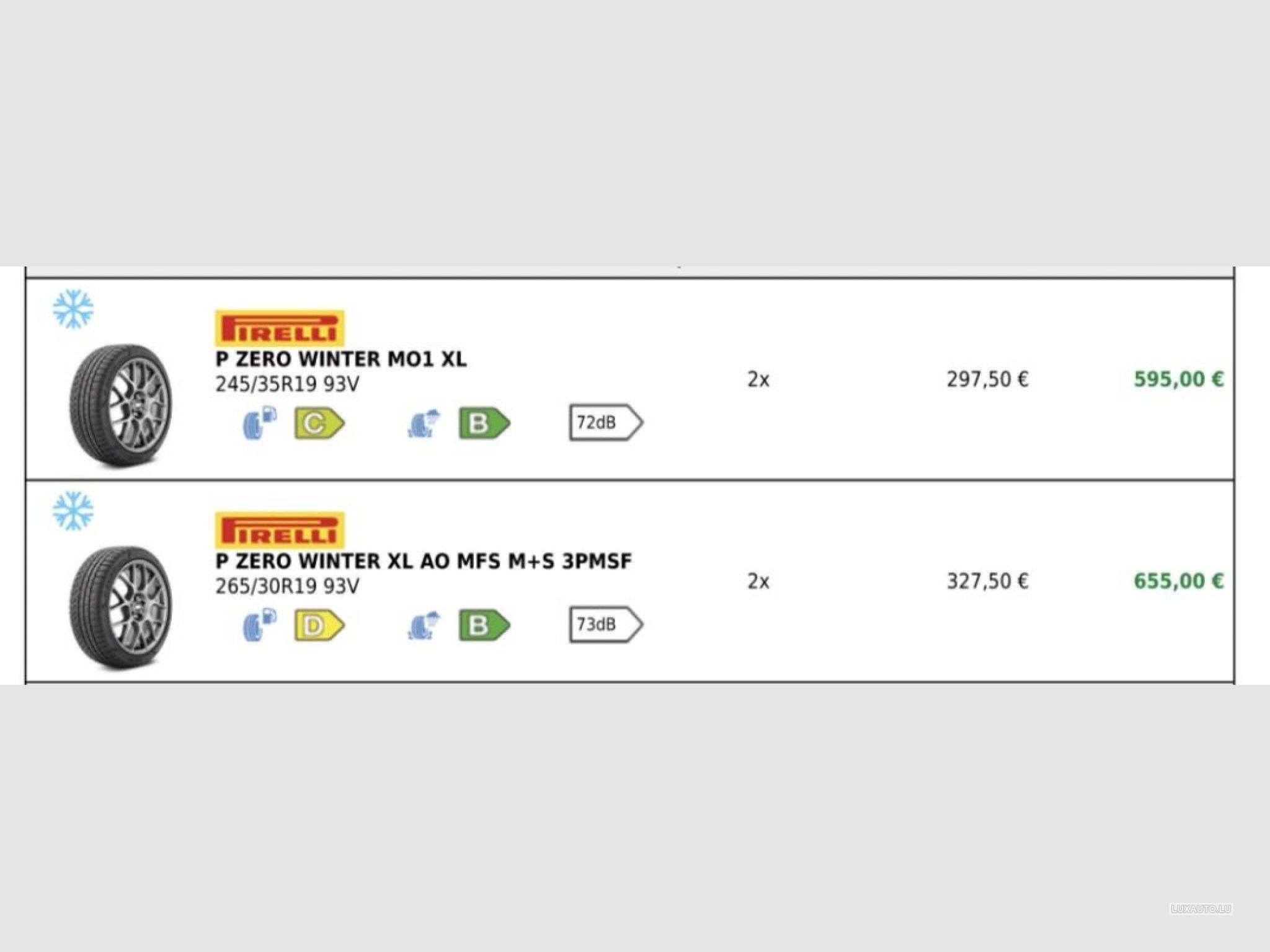 Tyres 19" - 245/35R 93V" - 245/35R 93V Winter